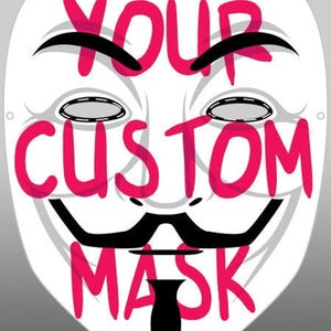 Kundenspezifisches handgemaltes Projekt Guy Fawkes V für Vendetta Anonymous