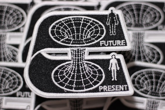 Worm-hole Rift Time Travel Scifi Embroidered Iron-on Patch
