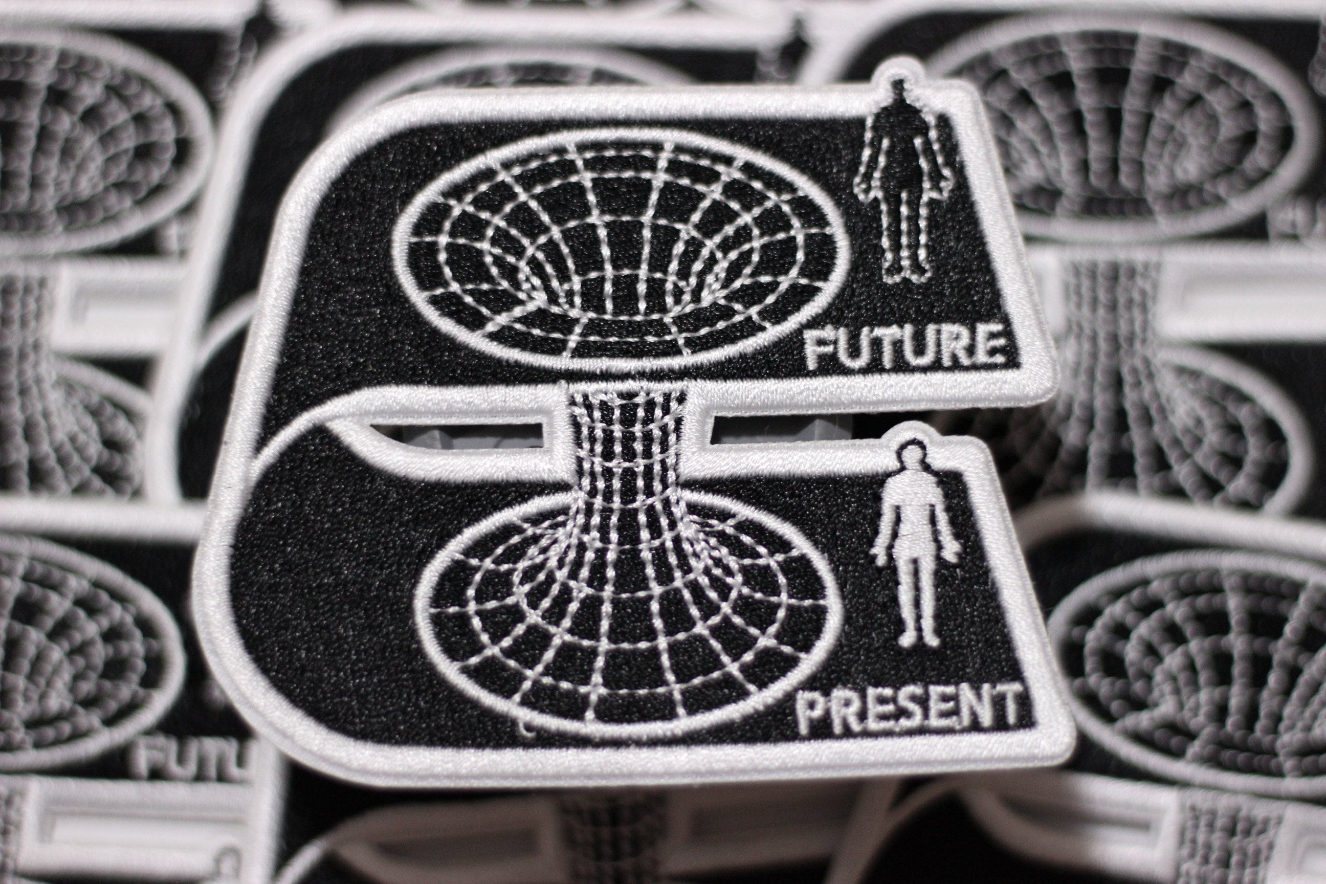 Worm-hole Rift Time Travel Scifi Embroidered Iron-on Patch