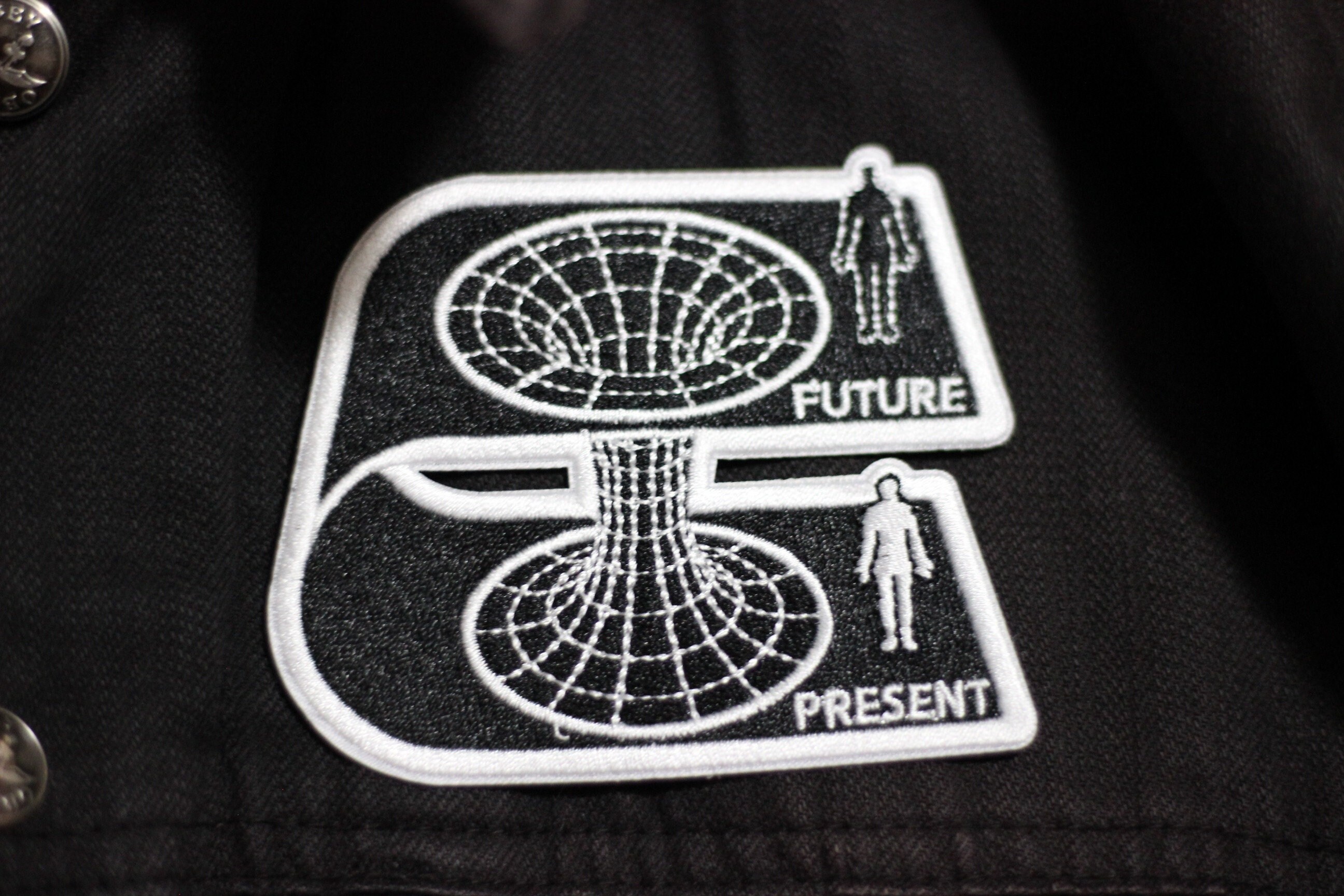 Worm-hole Rift Time Travel Scifi Embroidered Iron-on Patch