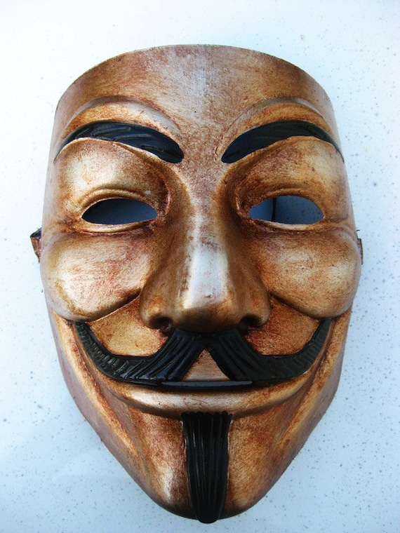 Guy Fawkes V for Vendetta Anonymous Custom Hand Painted