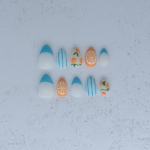 Citrus Pop Press On Nails