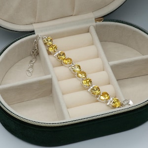 Citrine Bracelet: Handmade 925 Sterling Silver Gemstone Jewelry