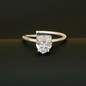 White Topaz Ring 925 Sterling Silver Ring White Topaz Gemstone Ring Handmade Silver Jewelry Ring Gift For Her White5
