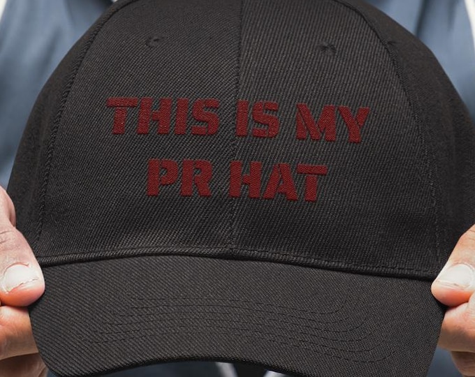 Featured listing image: "This Is My PR Hat" Dad Hat