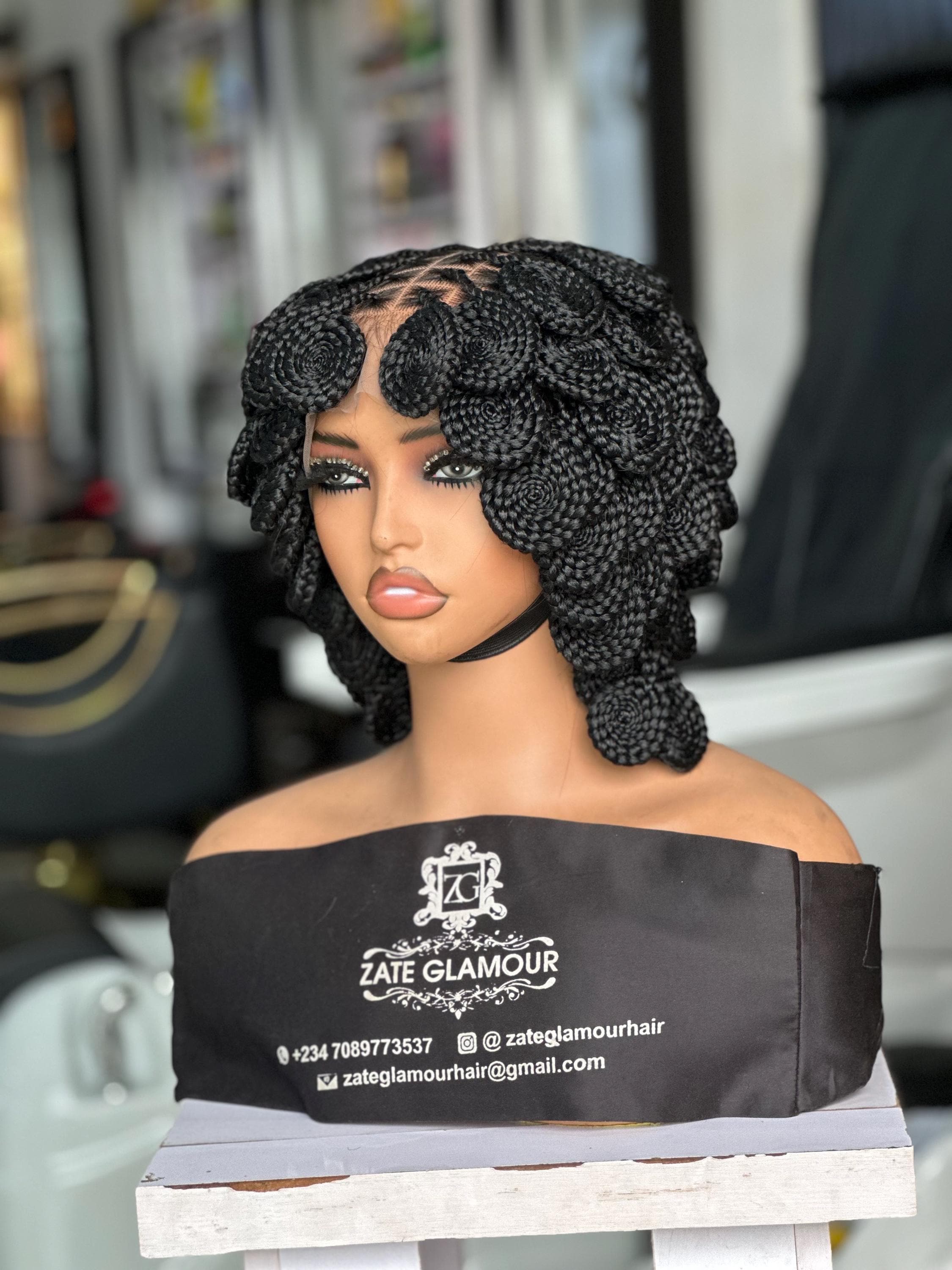 Full lace Fulllace black curly bob wig Short Curly Bob Wig Human Hair 13x4 Lace Front Wigs Human  main image 2
