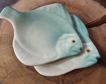 Set of 2 vintage mini fish bowls, 1960s, seaside decoration