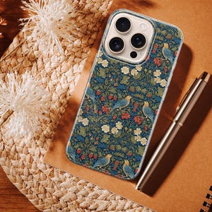 William Morris Phone case for iPhone 16/15/14/13/12/11/SE/X Samsung S24 S23 S22 S21 S20 A55 A54 A53 A35 A34 A15 Google Pixel 6/7/8/9/9A Pro