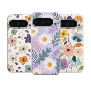 Spring Flowers Phone case Stylish Cover for Google Pixel 9Pro, 9A, 8A, 7A, 6A Samsung Galaxy S24, S23, S22, A16, A14 iPhone 16 Pro, 15, 14