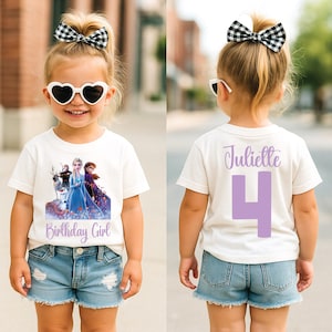 Personalized Frozen Shirt, Custom Name Frozen Shirt, Any Age Elsa Anna Tee, Frozen Birthday Outfit, Disney Princess Shirt, Disney Birthday