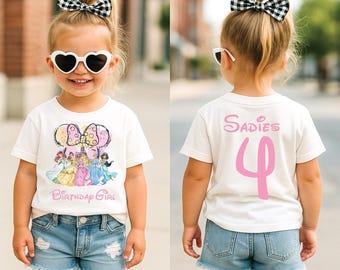 Princess Birthday Shirt, Disney Princess Birthday Girl, Royal Birthday Shirt, Magical Princess Party, Personalized Custom Birthday Outfit