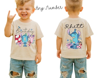 Lilo and Stitch Birthday Shirt, Boys Birthday Shirt, Kids Birthday Shirt, Stitch Party Shirt, Disney Theme Birthday Tee, Stitch birthday boy