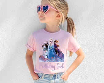 Personalized Frozen Shirt, Custom Name Frozen Shirt, Any Age Elsa Anna Tee, Frozen Birthday Outfit, Disney Princess Shirt, Disney Birthday