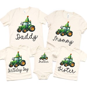 Boys Tractor Birthday Shirts, Farm Theme Birthday, Tractor Family Matching, Farm Kids Party Shirt, Tractor Shirt, Barnyard Birthday Shirt