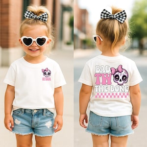 Bad Two The Bone Girl Birthday, Bad Two The Bone, Bad 2 the bone, Toddler Skull Rocker Tee, 2nd Birthday Punk Theme, Punk Rock 2nd Birthday
