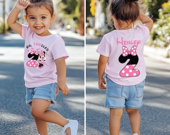 Oh Twodles,  Minnie Birthday Shirt, Minnie Mouse Party, Disney Birthday Shirt, 2ND Birthday Shirt, Disneyland Trip, Birthday Princess Shirt