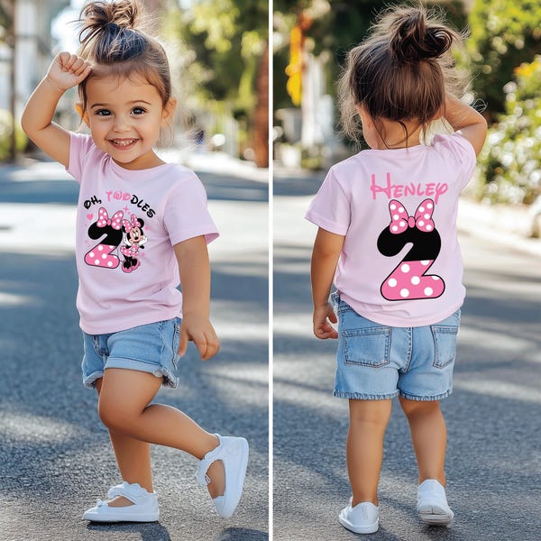 Oh Twodles,  Minnie Birthday Shirt, Minnie Mouse Party, Disney Birthday Shirt, 2ND Birthday Shirt, Disneyland Trip, Birthday Princess Shirt