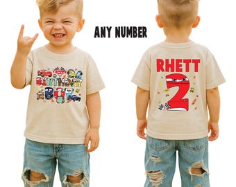 Custom Cars Boys Birthday Shirt, Personalized Lightning Mcqueen Shirt, Boys Cars Shirt, Race Car Party Tee, Disney Birthday Shirt, Mater Tee