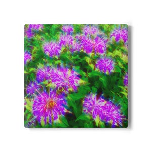 Floral Ceramic Coaster, Drinkware Coasters, Home Decor, Eco-Friendly Gifts