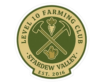 Stardew Valley Farming Sticker, Stardew Merch Gamer Gift