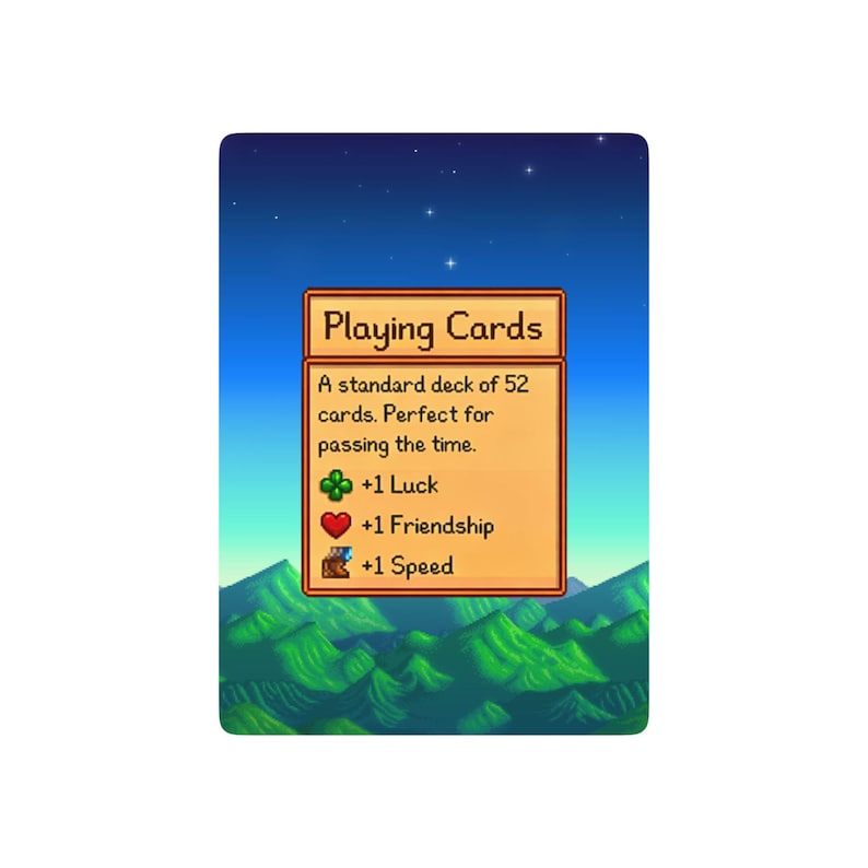 Stardew Valley Playing Cards, Retro Pixel Art Deck, Gamer Gift image 2