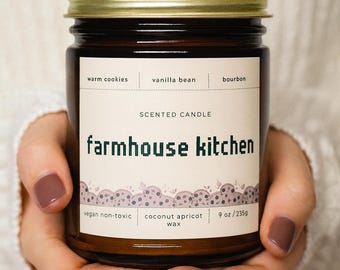 Stardew Valley Farmhouse Cookie Candle, Stardew Merch Gift, 9oz Scented Candle