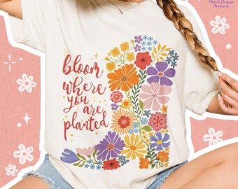 Boho Floral Cowboy Boot PNG SVG | Retro Western Design (Digital Download)
