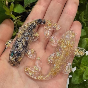 Yin and Yang Resin Koi Fish