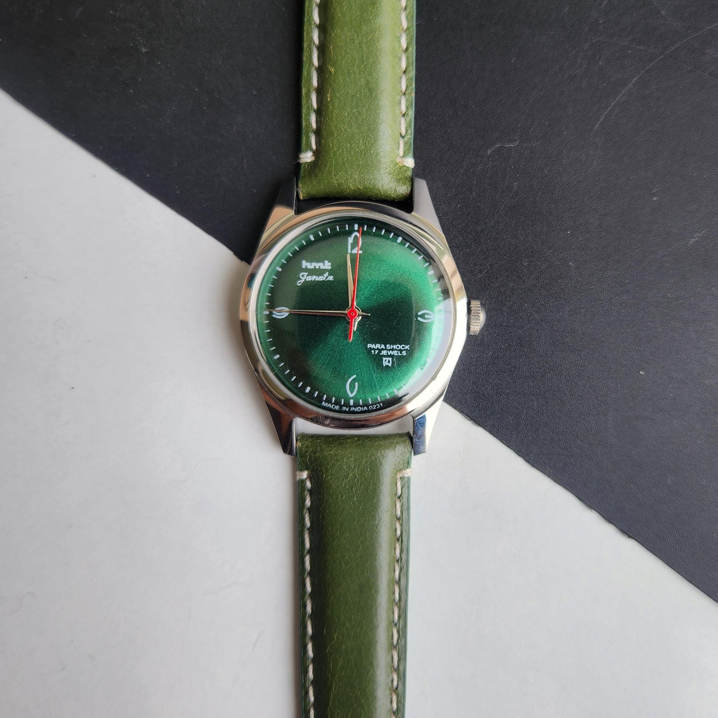 極上品◇HMT SONA 手巻き 機械式 腕時計 ネイビー 希少 HMT SONA 手 