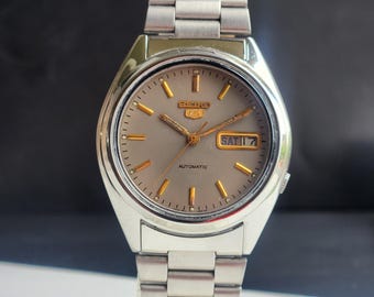shushu　計5本 Vintage 1976 Seiko 5 Automatic 7S26-3130 Day-date Japanese Men's