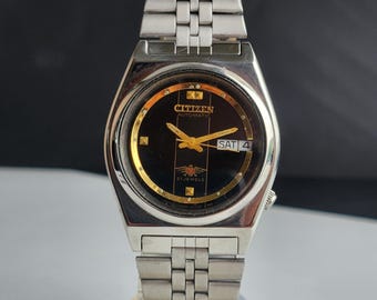 Vintage 1989 Citizen Automatic 8200 Day-date Japanese Men's Wrist