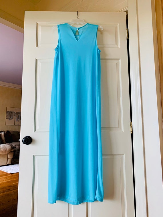 Dreamy Blue Long Nightgown - Vintage 1960s - Exce… - image 7
