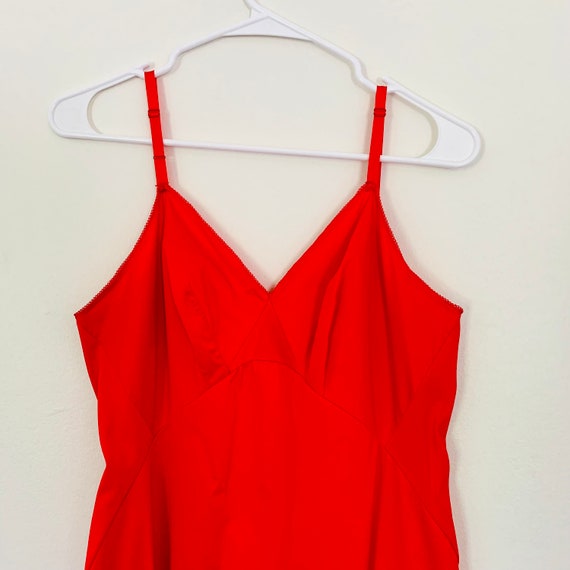 Ravishing Red Slip Dress - Vintage 1950s / 1960s … - image 6