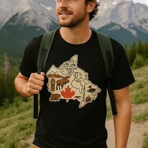 Chemise carte de la fête du Canada, t-shirt Canadian Pride, chemise fabriquée au Canada, True North Strong and Free, vêtements pour la fête du Canada, édition limitée
