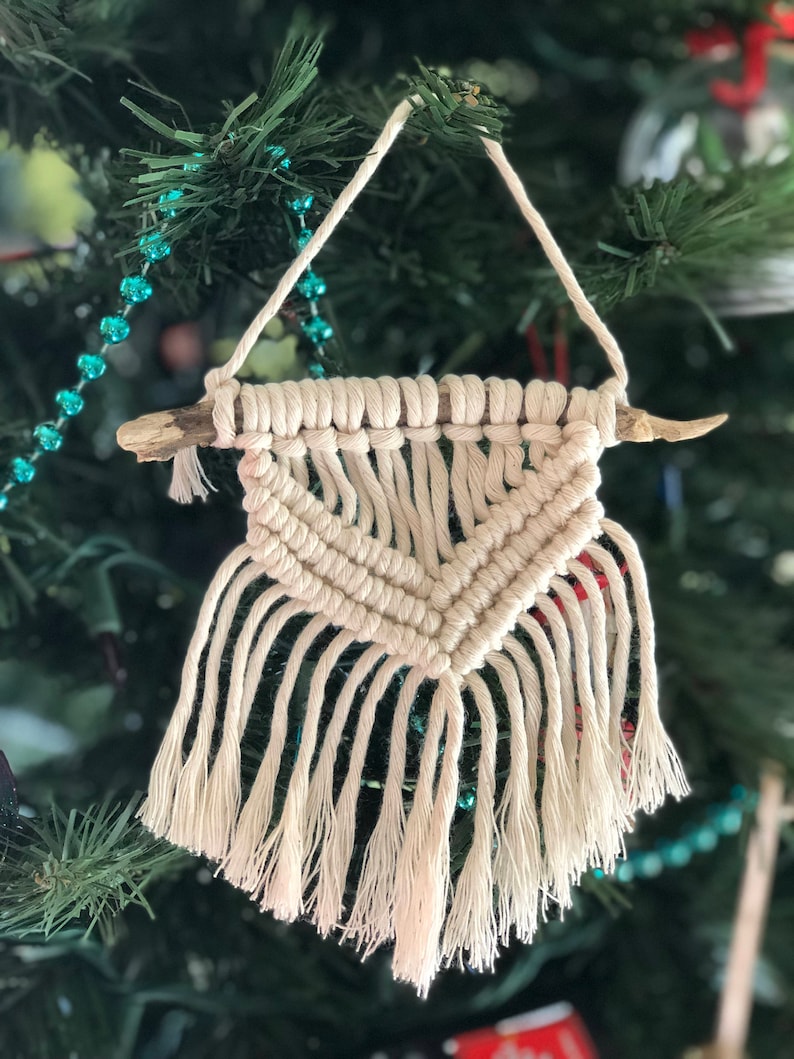 Mini Macrame Mini Macrame Wall Hanging Macrame Ornament - Etsy