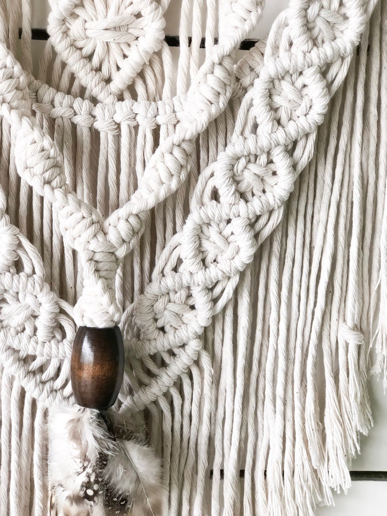 Small Macrame Wall Hanging Macrame Art Macrame Wall Decor Etsy