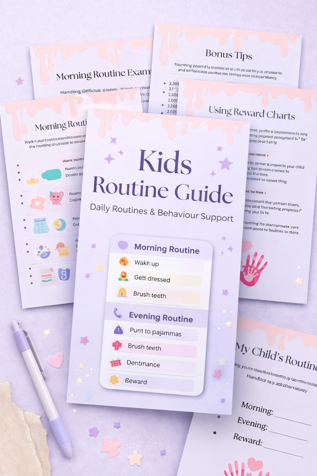 Kids Routine Guide | Daily Routines, Behaviour Support (PDF Download ...