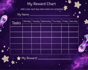 Printable Kids Reward Chart | Visual Routine & Behavior Cards (PDF)