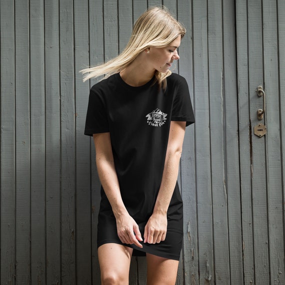 ワンピース ORGANIC COTTON 1X1 RIB T-SHIRT DRESS Organic Cotton Rib T-shirt Dress • Marine Serre