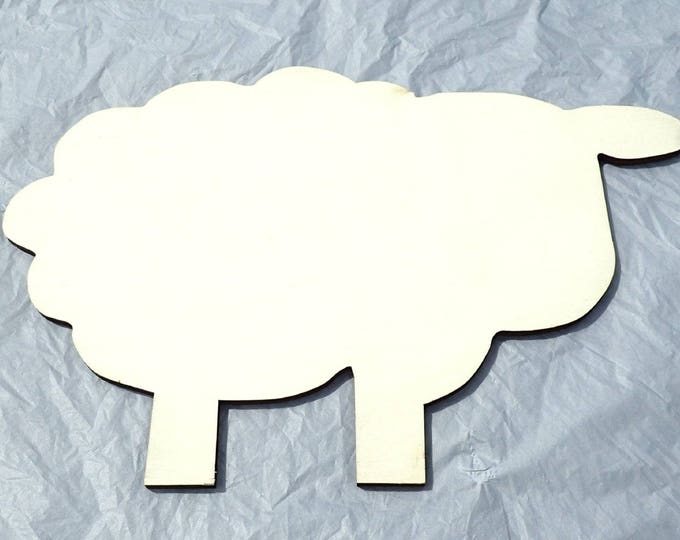 Sheep Mosaic Base - Plaque for Mosaics Decoupage or Decorative Painting - Unfinished Plywood - 30cm X 20cm X 7mm