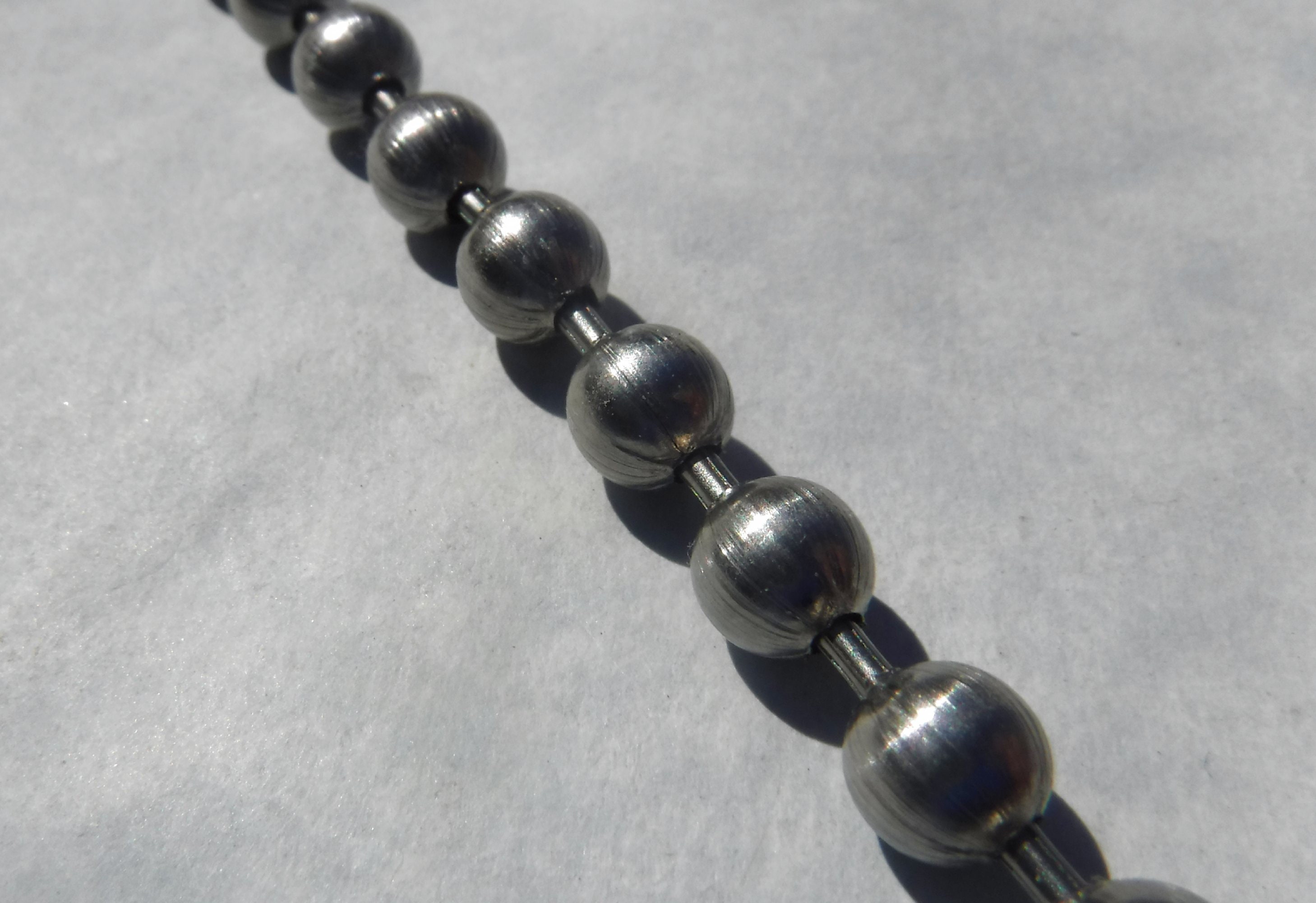 1 yard Stainless Steel Ball Chain, 2mm bead chain, silver chain, fch11