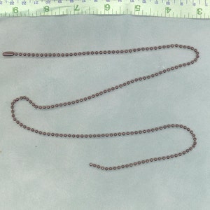 Chocolate Brown Ball Chain Necklaces 24 inch 2.4mm Diameter Set of 10 image 4