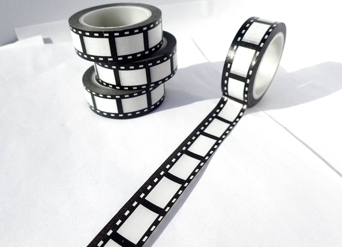 Film Strip Washi Tape Movie Reel Roll of Film Paper Tape Etsy