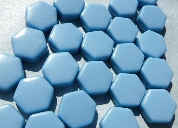 Art Craft Supplies Blue Glass Mosaic Tiles 2.5cm No. 1