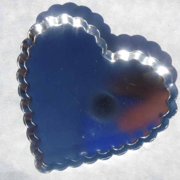 Jumbo Heart Bottlecap - Use as Base for Mosaics - DIY Frame - Large 2-3/4" Size Tin Bottle Cap