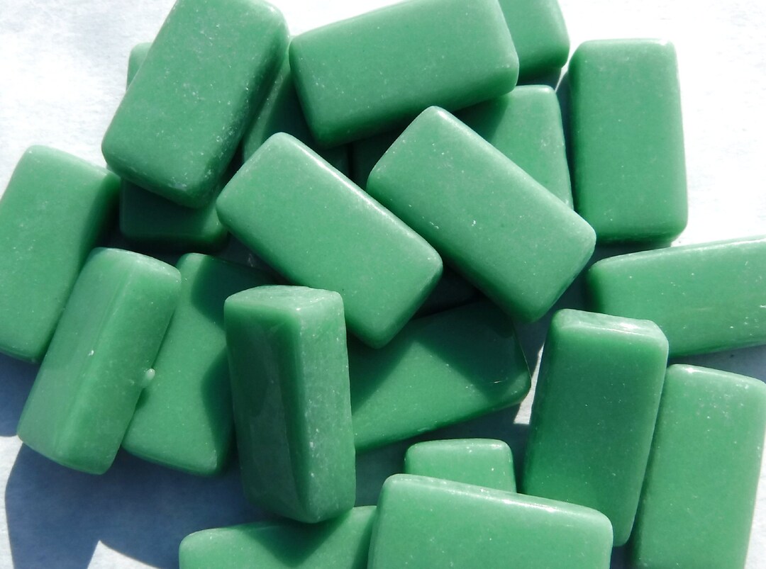 Mint Green Rectangle Mosaic Tiles - 20mm - 100g - Approx 35 Bars - Etsy