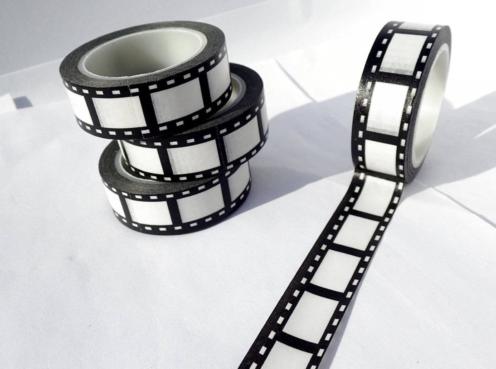 Film Strip Washi Tape Movie Reel Roll of Film Paper Tape Etsy