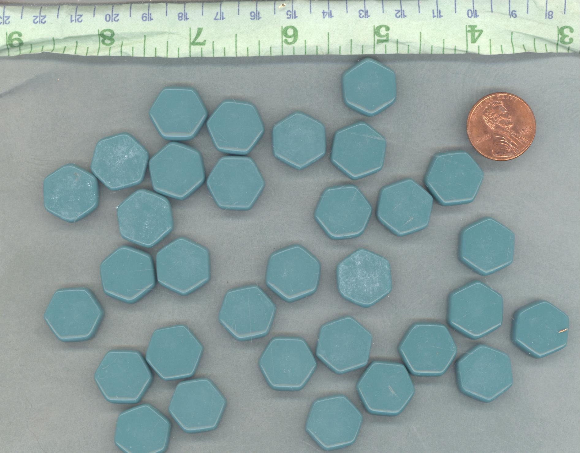teal hexagon pop it