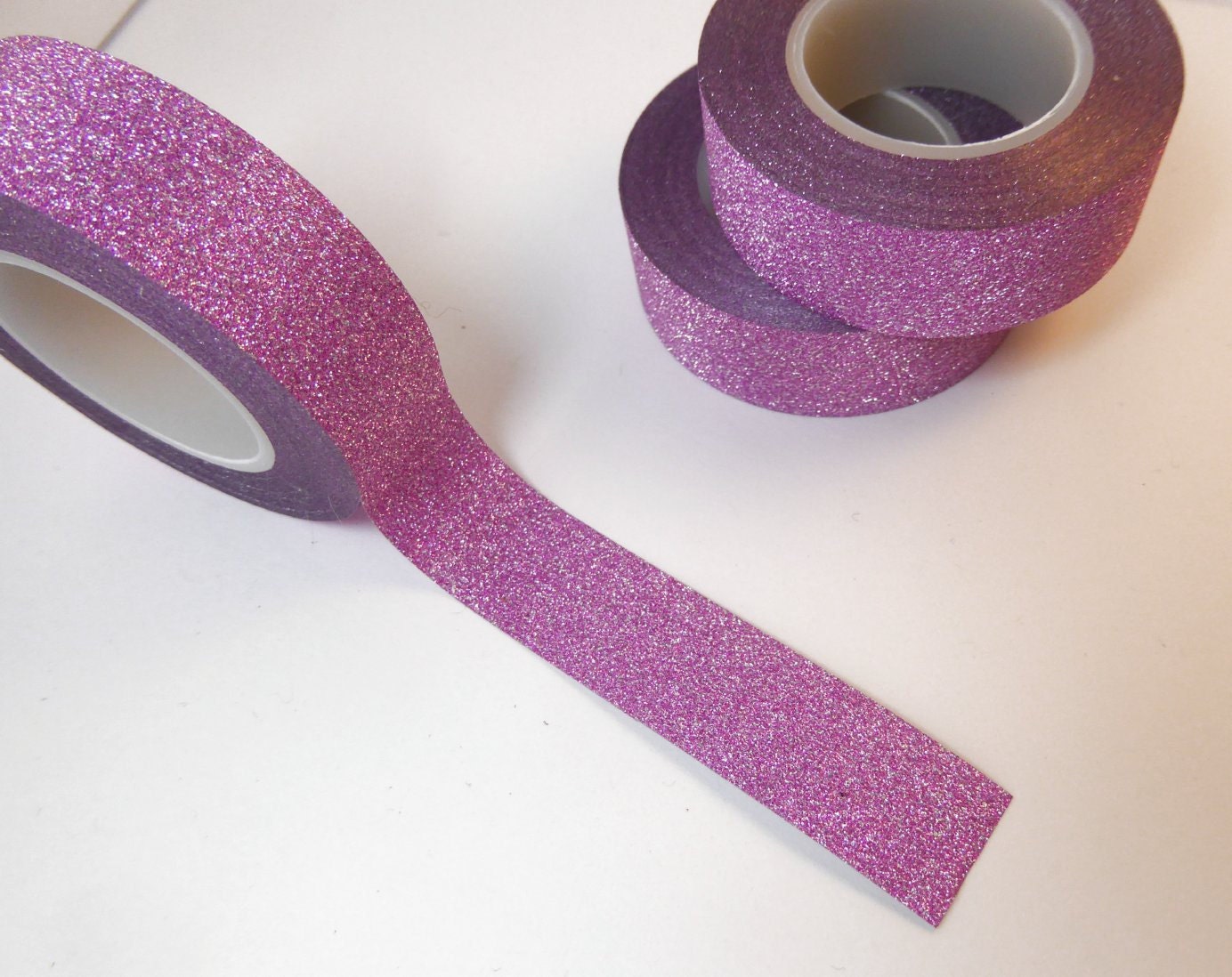 Glitter Washi Tape in Pink Paper Tape Great for