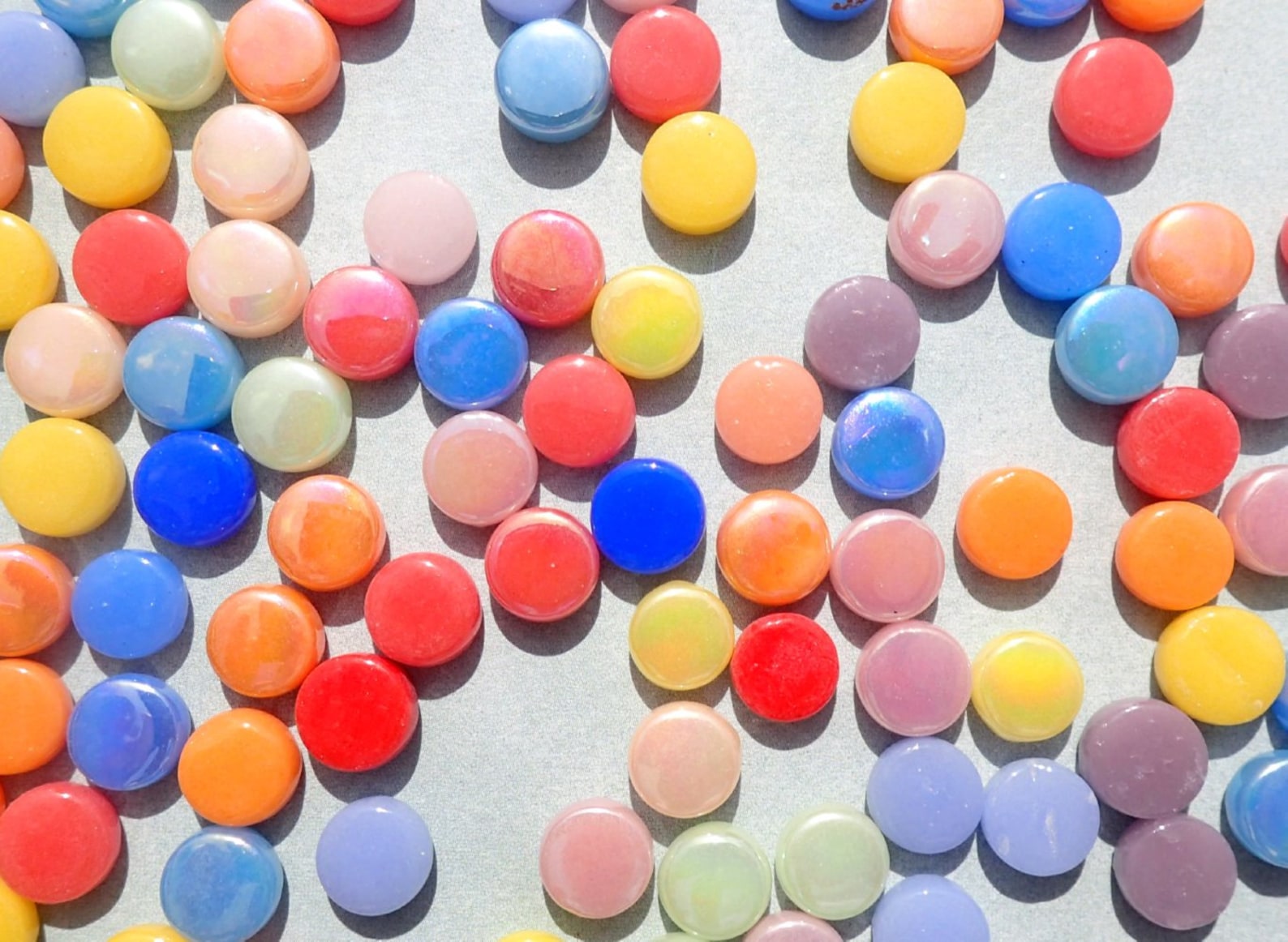 Bright Colors Mix MINI Glass Drops Mosaic Tiles 50 Grams - Etsy